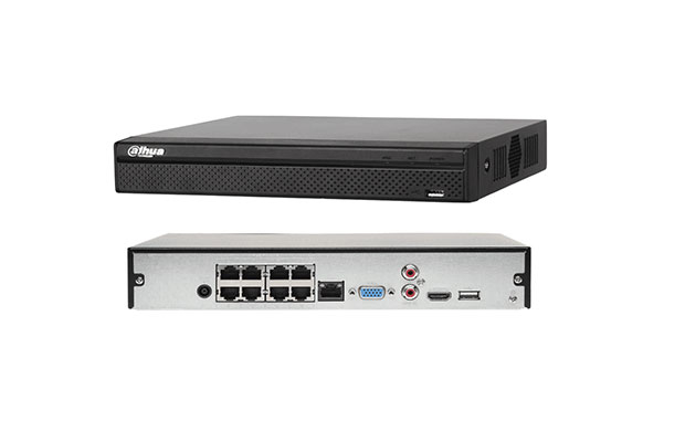 Dahua DHI-NVR1E08HS-8P 8-Channel Compact 1U 1HDD 8PoE Network Video Recorder - 2