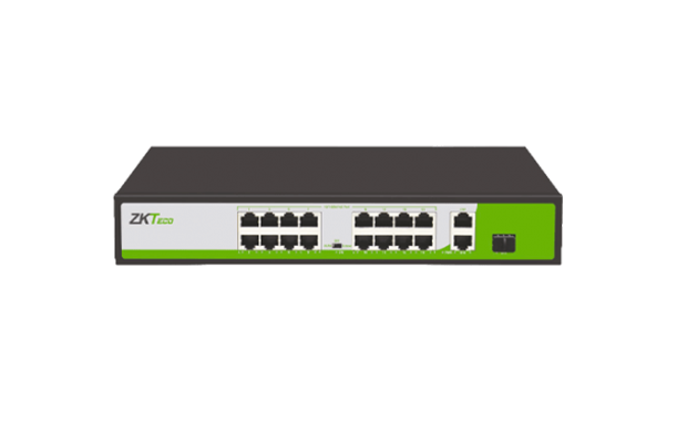 ZKTeco PE162-200-C 16-Ports 10/100Mbps PoE Switch
