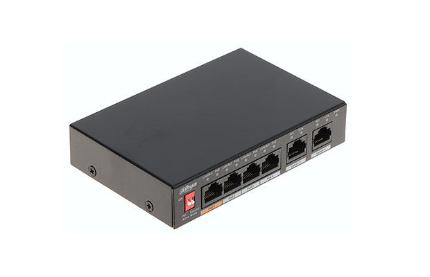 Dahua PFS3006-4ET-60 6-Port 10/100Mbps Unmanaged Desktop Switch with 4 PoE Ports