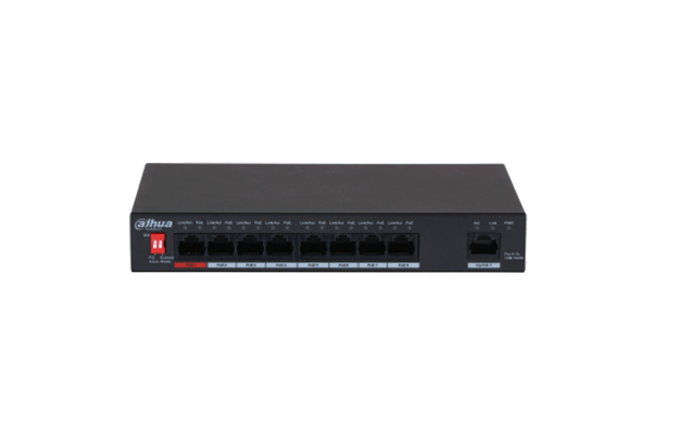 Dahua PFS3009-8ET-96 9-Port Unmanaged with 8-Port PoE Switch