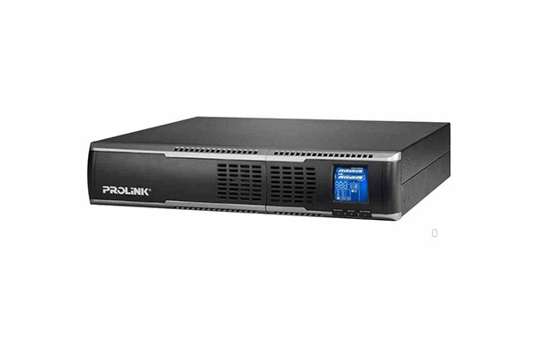 UPS PROLINK 1KVA PRO801ERS, Online Rack mount, LCD, 8xIEC, USB, RS232 port, PF0.9 (battery 9AHx2) 2Y - 1