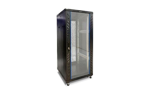 Rack Closed 27U 600W X 600D X 1388H Included 2-FANS,1 SHELF BLACK COLOR-FINEN - 1