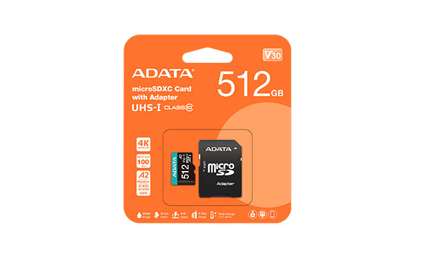 ADATA MicroSD 512GB Memory Card (AUSDX512GUI3V30SA2-RA1) - 1