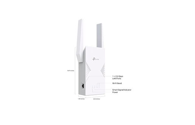 TP-Link RE235BE BE3600 Dual-Band Wi-Fi 7 Range Extender - 3