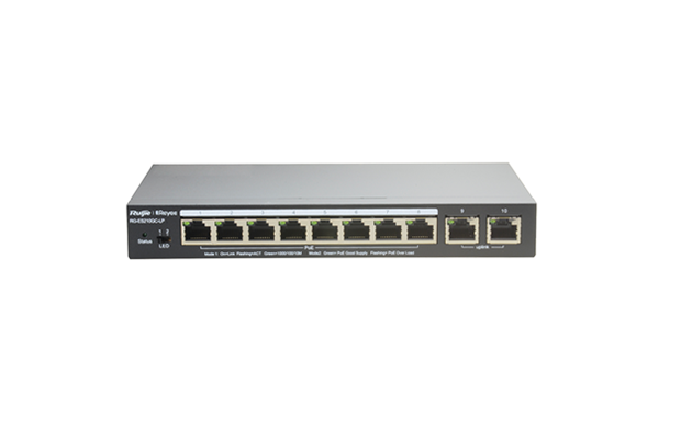 Reyee RG-ES210GC-LP 10-Port Gigabit Smart Cloud Managed PoE Switch