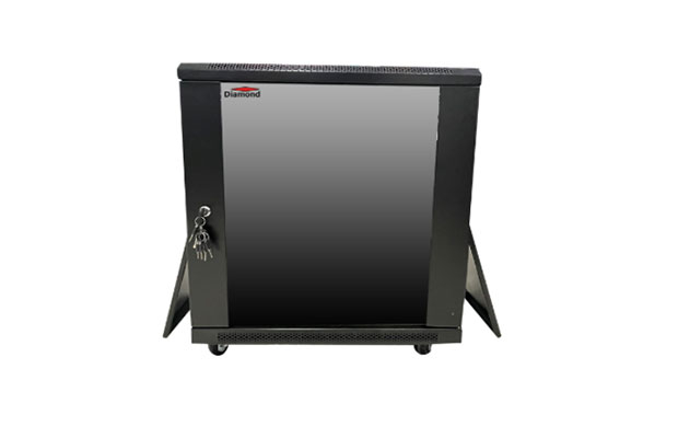 Diamond Rack 12U 600Wx600Dx720H (4-wheels, Glass-Door) - 1