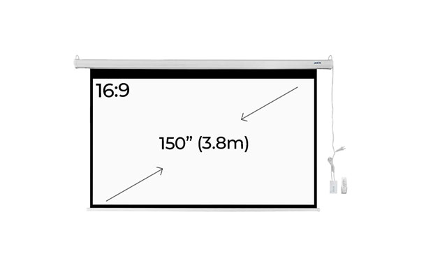 Electric Screen Projector W/Remote PROLINK Ratio 16:9, 150" (3.8m) - 1