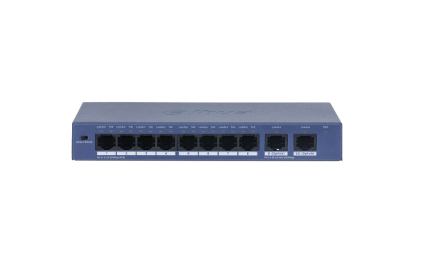 Dahua DH-S3010-8ET2GT-90 10-Port Unmanaged Desktop Switch with 8-Port PoE - 2