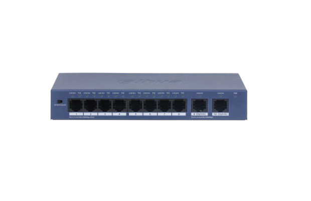 Dahua DH-S3010-8GT-90 10-Port Unmanaged Desktop Switch with 8 Port PoE (96W) - 2