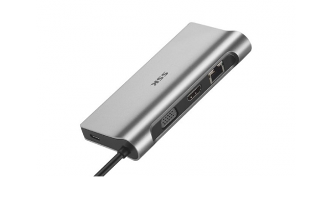 SSK SC570 Pro Type-C Multi-function 10-in-1 Adapter