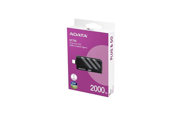 External SSD ADATA SC735 2000GB USB Flash Drive - 3