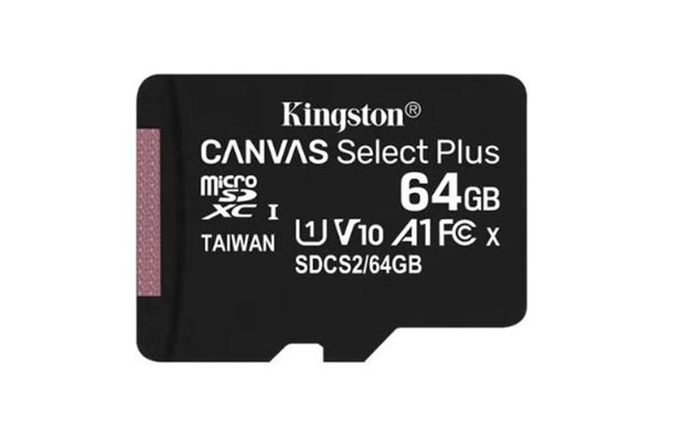 Kingston 64GB microSDXC Memory Card (SDCS2/64GB) - 1