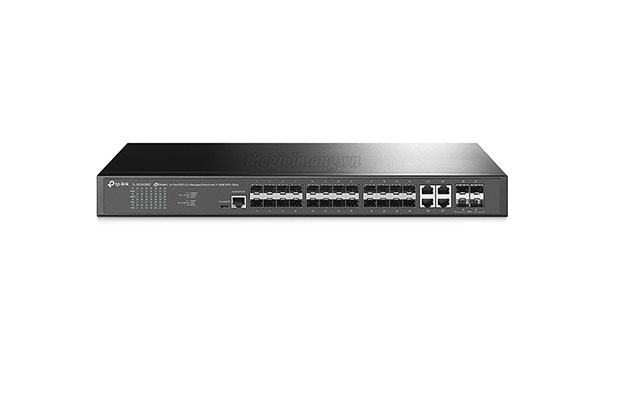 TP-Link SG3428XF JetStream 24-Port SFP L2+ Managed Switch with 4 10GE SFP+ Slots - 1