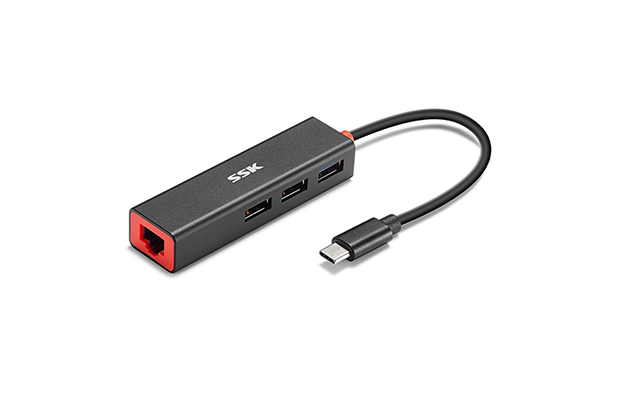 SSK SHU-C535 Type-C TO Ethernet 4-in-1 Adapter