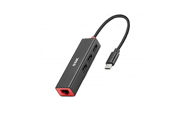 SSK SHU-C535 Type-C TO Ethernet 4-in-1 Adapter