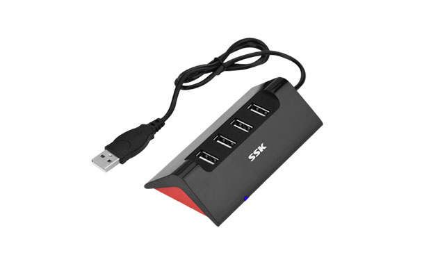 SSK USB Hub SHU830 USB 2.0 4-ports Cable 1m - 1
