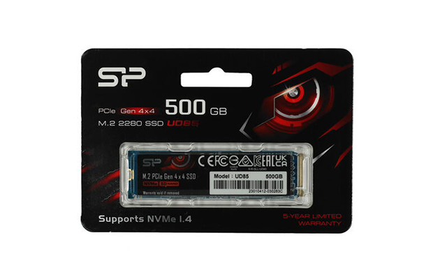 Silicon Power 500GB PCIe Gen 4x4 UD85 M.2 2280 NVMe SSD (SP500GBP44UD8505)