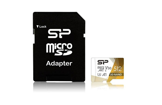 Silicon Power 512GB microSDXC Memory Card (SP512GBSTXDU3V20AB) - 1