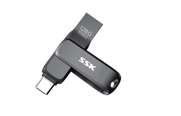 SSK FD002 128GB USB-A to USB-C USB Flash Drive - 1