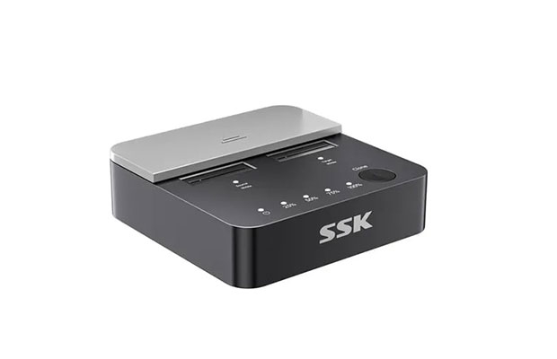 SSK HDD Box M.2 NVMe SSD 2-Ports Enclosure (DK201) - 2