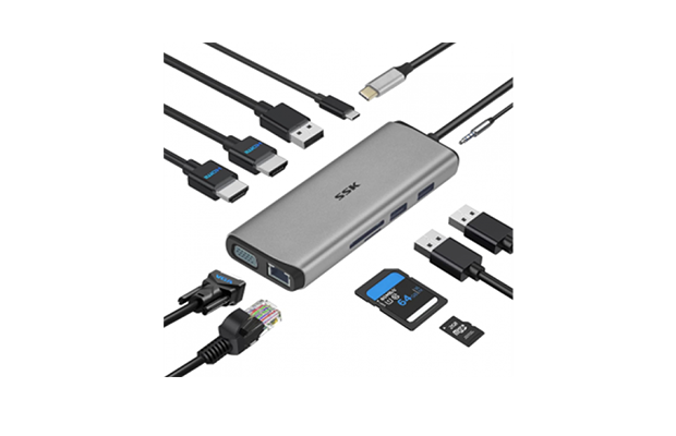 SSK SC111 Type-C Multi-function 11-in-1 Adapter