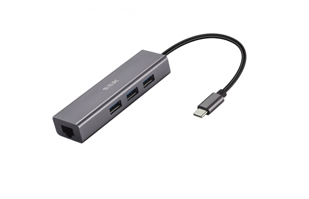 SSK SC122 Type-C TO Ethernet 4-in-1 Adapter