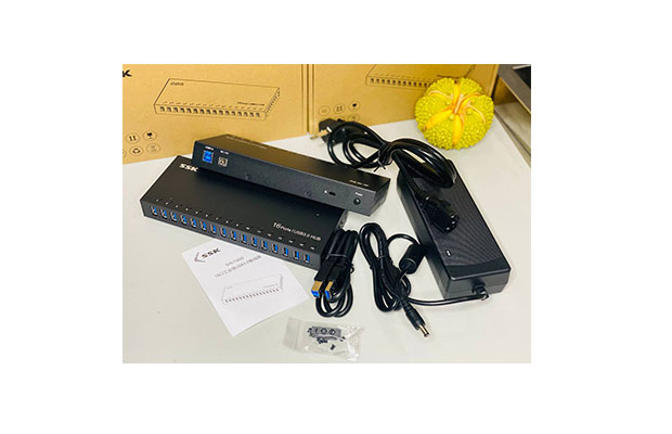 SSK USB HUB USB3.0 16-ports Industrial HUB SHU1600 - 2