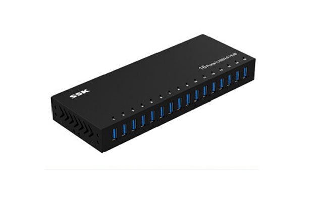 SSK USB HUB USB3.0 16-ports Industrial HUB SHU1600 - 1