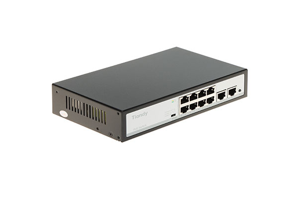 Tiandy TC-P3S010 8-Port PoE Switch (8FE+2GE) 8*10/100Mbps PoE Ports - 2