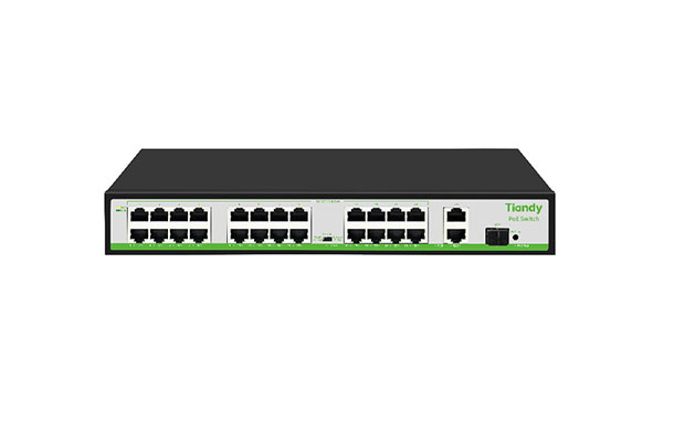 Tiandy TC-P3S027 24-Port PoE With 2port Gigabit Switch - 1