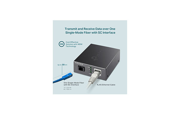 TP-Link TL-FC111B-20 10/100 Mbps WDM Media Converter - 3