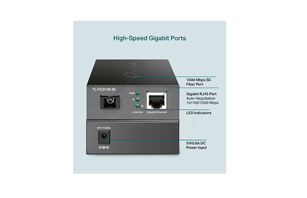 TP-Link TL-FC311B-20 Gigabit WDM Media Converter