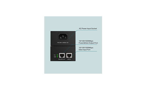 TP-Link TL-POE170S PoE++ Injector (60W) 2x Gigabit ports - 3