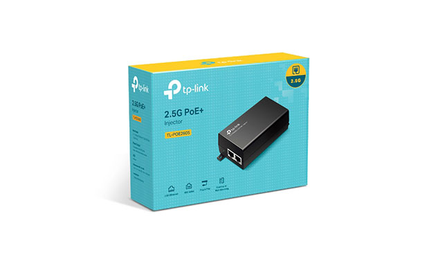 TP-Link TL-POE260S 2.5G PoE+ Injector (30W) Non-PoE to PoE Adapter - 4