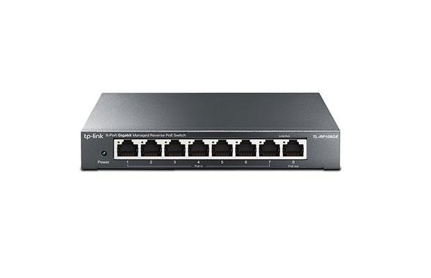 TP-Link TL-RP108GE 8-Port Gigabit Managed Reverse PoE Switch - 1