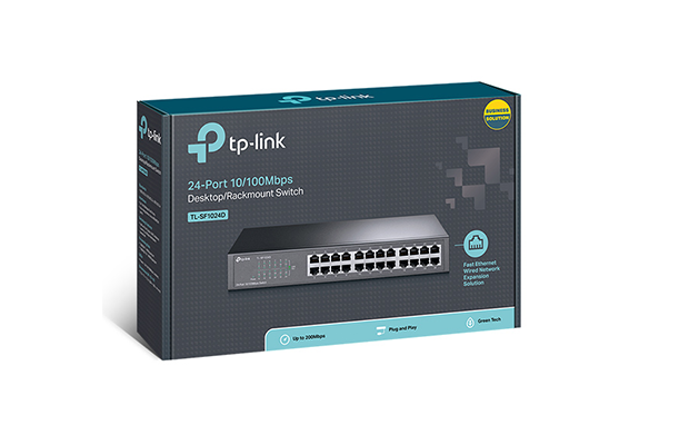 TP-LINK TL-SF1024D 24-Port 10/100Mbps Desktop/Rackmount Switch