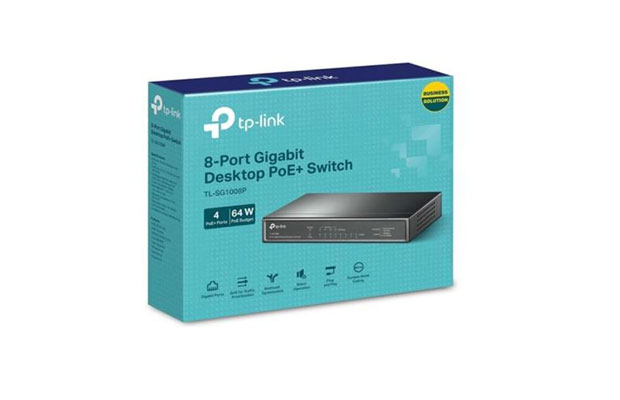 TP-Link TL-SG1008P 8-Port Gigabit Desktop Switch with 4-Port PoE - 3