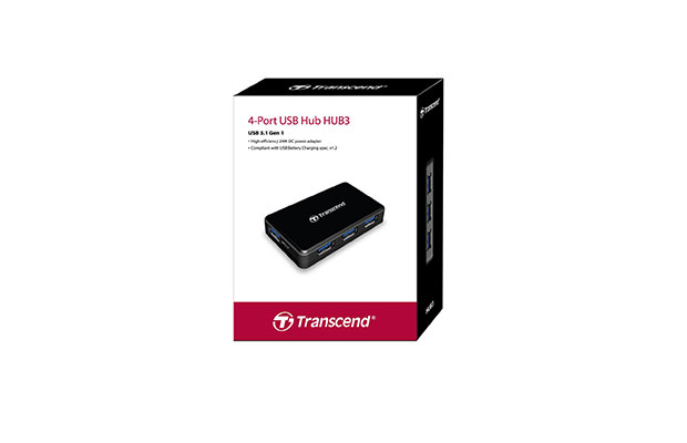 Transcend TS-HUB3K USB 3.1 4-Port Hub - 1