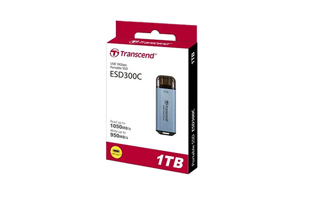 SSD External 1TB ESD300C Transcend USB-Type-C, SKY Blue (TS1TESD300C)