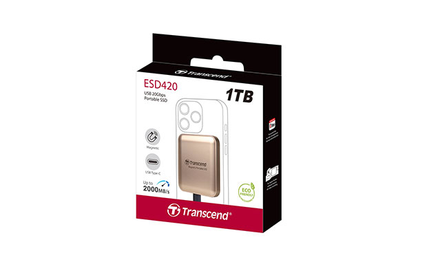 SSD External 1TB ESD420G USB Transcend Gold (TS1TESD420G) - 2