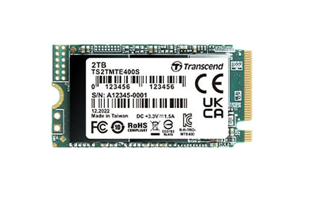 SSD Internal 1TB M.2 2242 PCIe, Gen3x4, NVMe Transcend TS1TMTE400S - 1
