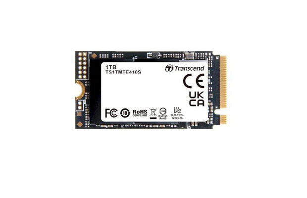 SSD Internal 1TB M.2, 2242 PCIe Transcend Gen4x4 NVMe, 3D TLC, DRAM-less (TS1TMTE410S) - 3