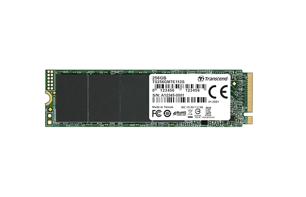 Transcend SSD Internal 256GB M.2 2280 PCIe Gen3x4 (TS256GMTE112S)