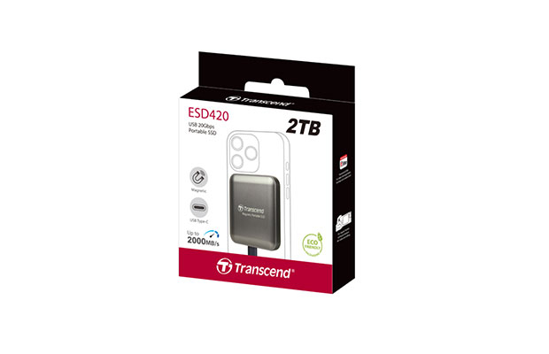 SSD External 2TB ESD420C USB Transcend Iron-Gray (TS2TESD420C) - 2