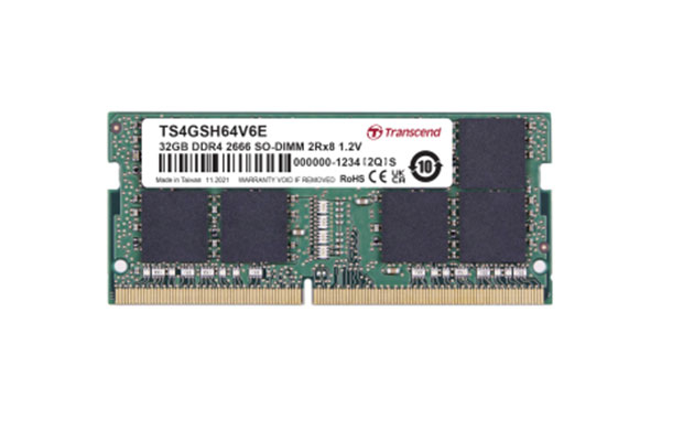 Ram 32GB DDR4 2666MHz SO-DIMM Transcend, Laptop​ ​(TS4GSH64V6E) - 1
