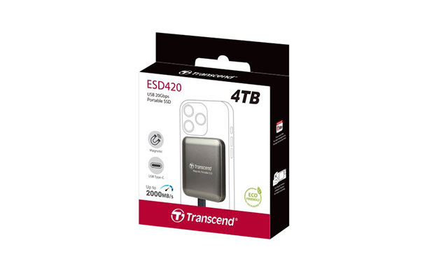 SSD External 4TB ESD420C USB Transcend Iron-Gray (TS4TESD420C) - 2
