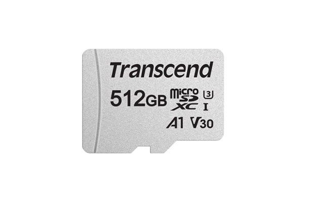 Transcend 512GB microSD Memory Card (TS512GUSD300S-A) 5-years - 1