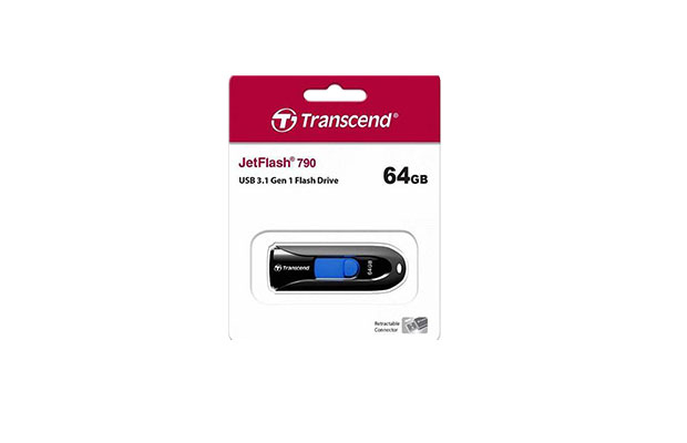 USB Flash Drive 64GB JetFlash 790 Transcend TS64GJF790K - 1