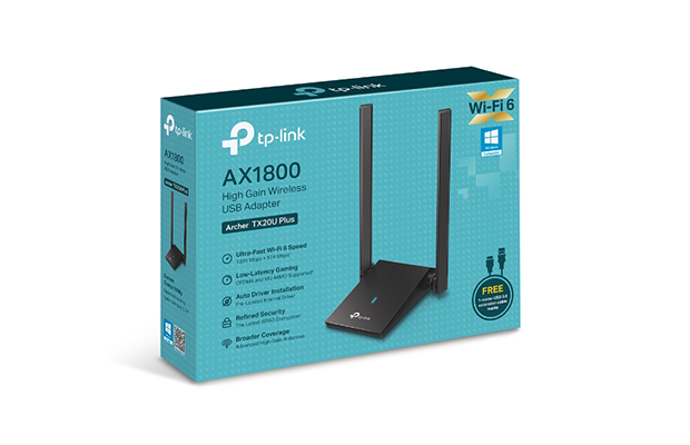 TP-Link Archer TX20U Plus AX1800 Dual Antennas High Gain Wireless USB Adapter