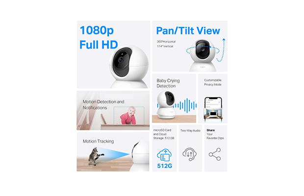 TP-Link Tapo C200C Pan/Tilt Home Security Wi-Fi Camera